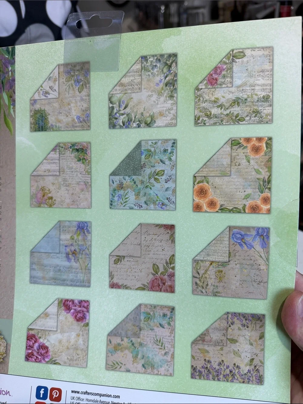 Crafters Companion Secret Garden Paper Pad